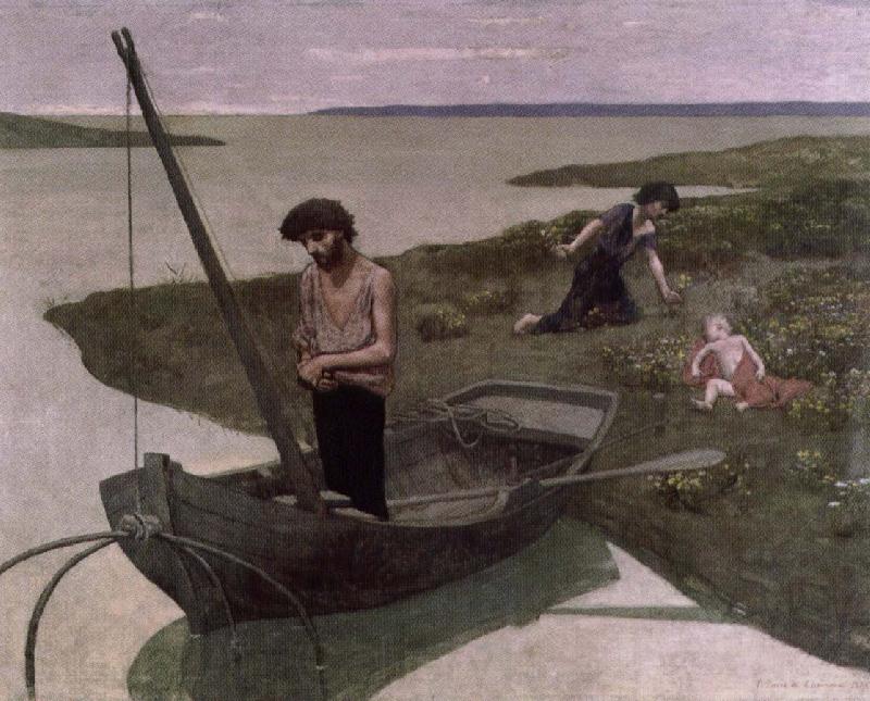 Pierre Puvis de Chavannes the poor fisherman Norge oil painting art
